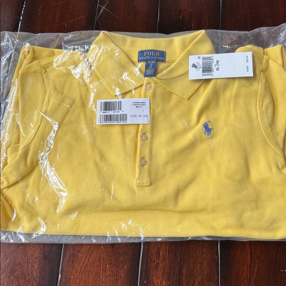 Polo Ralph Lauren Girls Yellow Golf Dress
